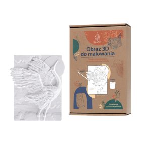   CANDELLANA Gipsz színező kép 3D festés daru készlet festékek és ecsetek