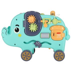   Interaktív montessori elefánt ütő szortírozó blokkok kalapács 26cm