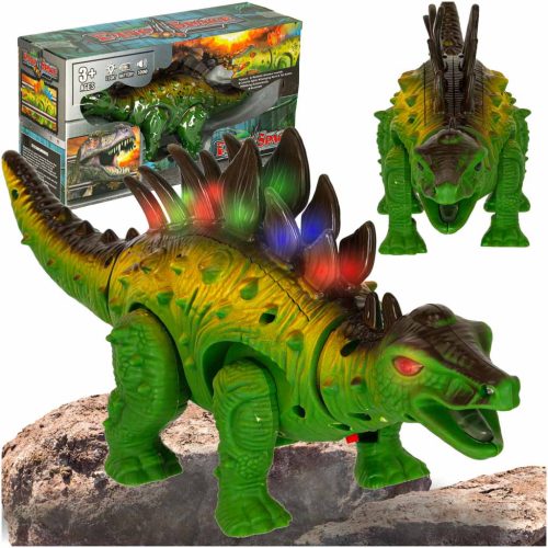 Távirányítós dinoszaurusz RC Stegosaurus sétál világít fel ordít