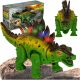 Távirányítós dinoszaurusz RC Stegosaurus sétál világít fel ordít