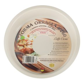 Kerek sütőforma a tortákhoz, 26cm-es barna guiche