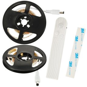   Akkumulátoros USB mozgásérzékelő LED szalag 1M hideg fehér