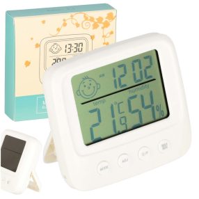 Hidrométer Óra Szobahőmérő Páratartalom mérő LCD