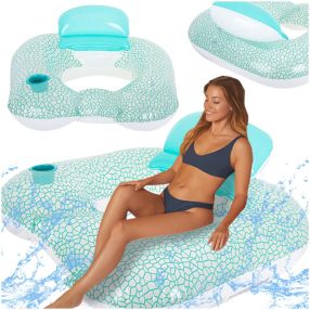 BESTWAY 43097 felfújható matracos nyugágy 102 x 94cm