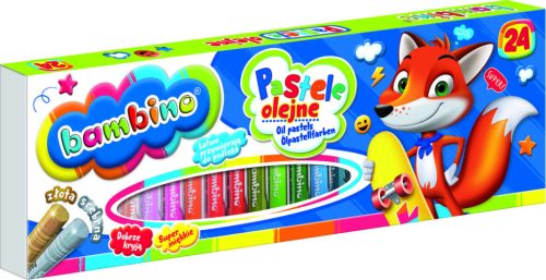 BAMBINO pasztellkréták Olajkréták 24 színben