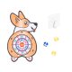 Tépőzáras dart játék biztonságos darts célpont corgi