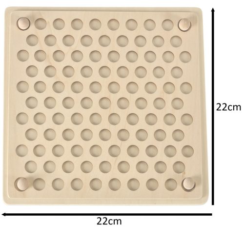 Oktatási montessori gyöngygolyó mozaik puzzle 77el.