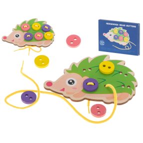   Oktatási készlet a gombok varrásának megtanulásához sündisznó süni süni