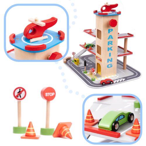 LULILO fából készült parkolóház BENINO emeletes városi garázs