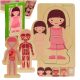 Fa réteges puzzle testépítő montessori lány