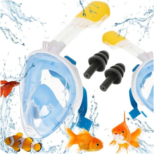 Teljes összecsukható snorkel maszk L/XL kék