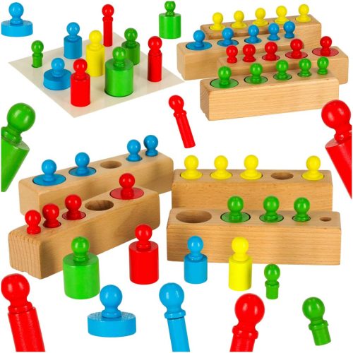 Montessori fahengeres súlyok színes