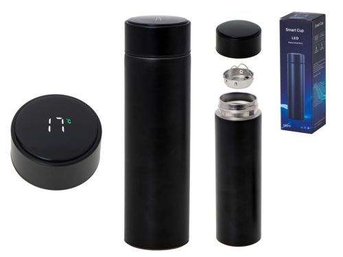 Thermos bögre smart LED 500ml fekete