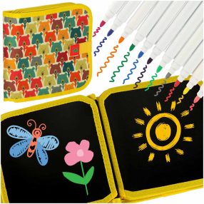   Hordozható krétatábla puha notebook vázlatfüzet mackó mackó