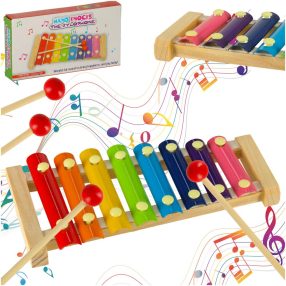 Színes oktatási fa dulcimer