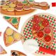 Pizza fa játékkészlet tartozékokkal