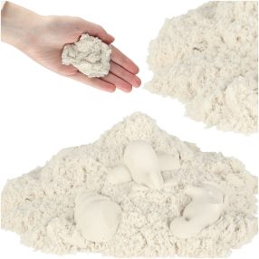 Kinetikus homok 1kg zsákban fehér