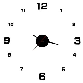 Falióra fekete 4 nagy számokkal