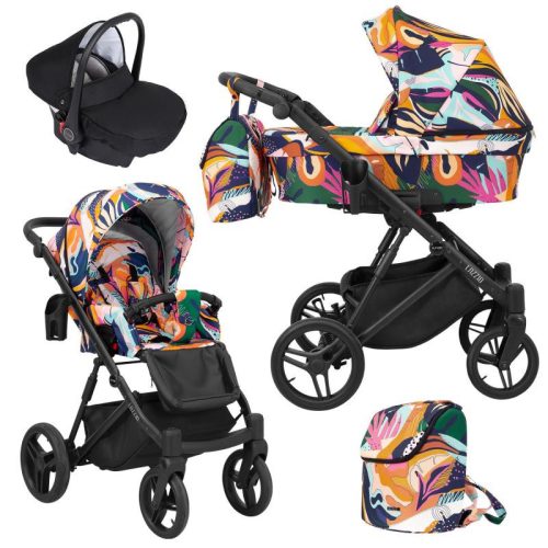 Kunert LAZZIO 3in1 multifunktionaler Kinderwagen - Regenbogen 