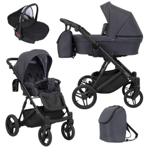 Kunert LAZZIO 3in1 Multifunktionskinderwagen - Anthrazit