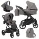 Kunert LAZZIO 3in1 multifunktionaler Kinderwagen - Graphite ECO Leder
