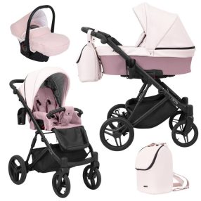   Kunert LAZZIO 3in1 multifunktionaler Kinderwagen - Pink ECO Leder