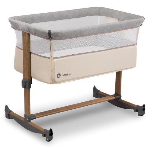 Lionelo 3in1 Babybett, Kinderbett, Stubenwagen Leonie - Beige