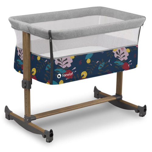 Lionelo 3in1 Babybett, Kinderbett, Stubenwagen Leonie - Blau