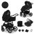 Kunert MATA 3in1 multifunktionaler Kinderwagen - Schwarz (BLACK) - schwarzes Gestell