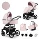 Kunert MATA 3in1 multifunktionaler Kinderwagen - Pink (PINK) - graues Gestell