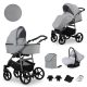 Kunert MATA 3in1 Multifunktionskinderwagen - Hellgrau (GRAY) - graues Gestell