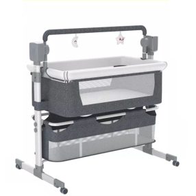 Multifunktionale elektrische Wiege und Babybett - Grau