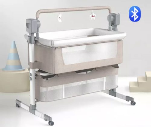Multifunktionale elektrische Wiege und Babybettchen - Beige