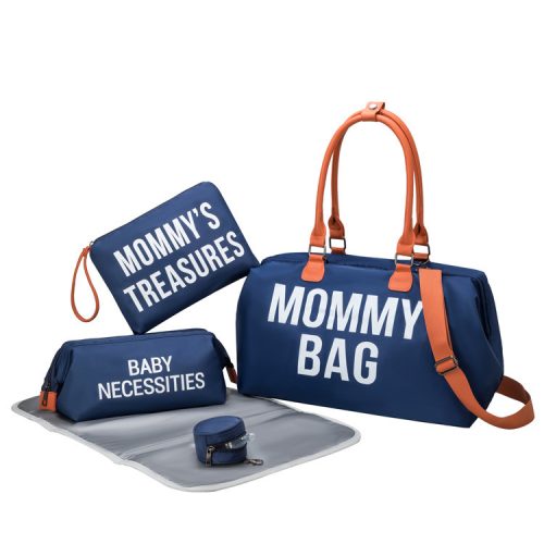 MOMMY BAG - 5er-Set Wickeltaschen für Mütter - Blau