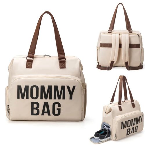 MOMMY BAG riesige Wickeltasche, Rucksack - weiß