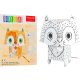 Kot" kolorowanka-składanka 3D dla dzieci