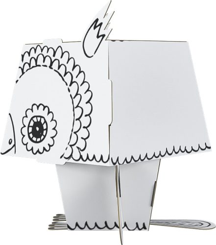 Sowa" kolorowanka-składanka 3D dla dzieci