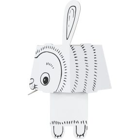 Królik" kolorowanka-składanka 3D dla dzieci