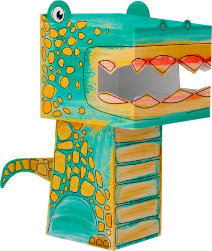 Tyranozaur" kolorowanka-składanka 3D dinozaur