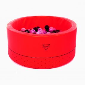 Junama ECO Leder trocken Ball Pool - 200 Bälle - Rot