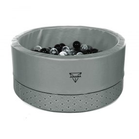 Junama ECO Leder trocken Ball Pool - 200 Bälle - Silber