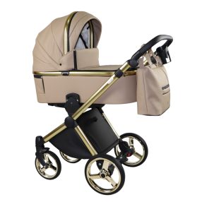   Sojan MILAZZO 3in1 Multifunktionskinderwagen - Beige ( goldrahmen)