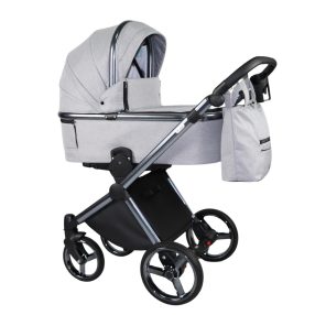   Sojan MILAZZO 3in1 Multifunktionskinderwagen - Grau (Chromrahmen)