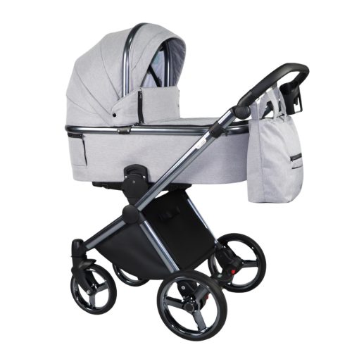Sojan MILAZZO 3in1 Multifunktionskinderwagen - Grau (Chromrahmen)