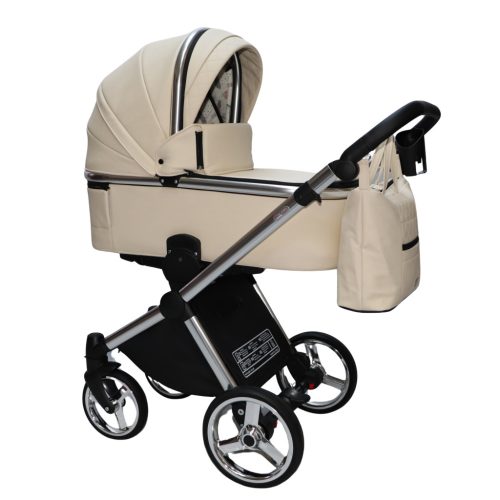 Sojan MILAZZO 3in1 Multifunktionskinderwagen -  Creme (Silberrahmen)