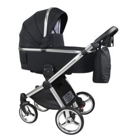   Sojan MILAZZO 3in1 Multifunktionskinderwagen -  Schwarz(silberner Rahmen)