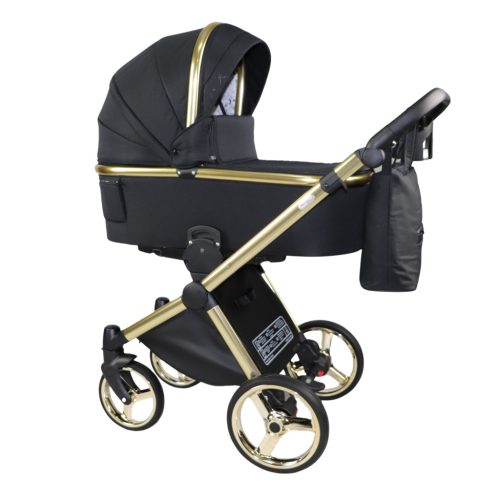 Sojan MILAZZO 3in1 Multifunktionskinderwagen -  Schwarz(Goldrahmen)