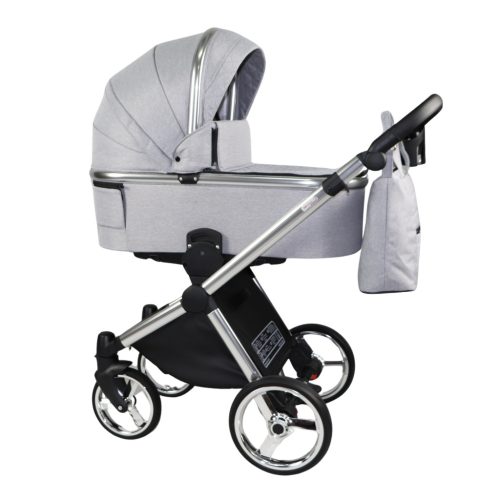 Sojan MILAZZO 3in1 Multifunktionskinderwagen - Grau (silberner Rahmen)