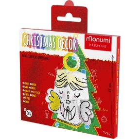 Aniołek" kolorowanka 3D figurka + bombka choinkowa