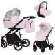 Kunert MOLTO 3in1 multifunktionaler Kinderwagen - Pink/Floral - schwarzes Gestell